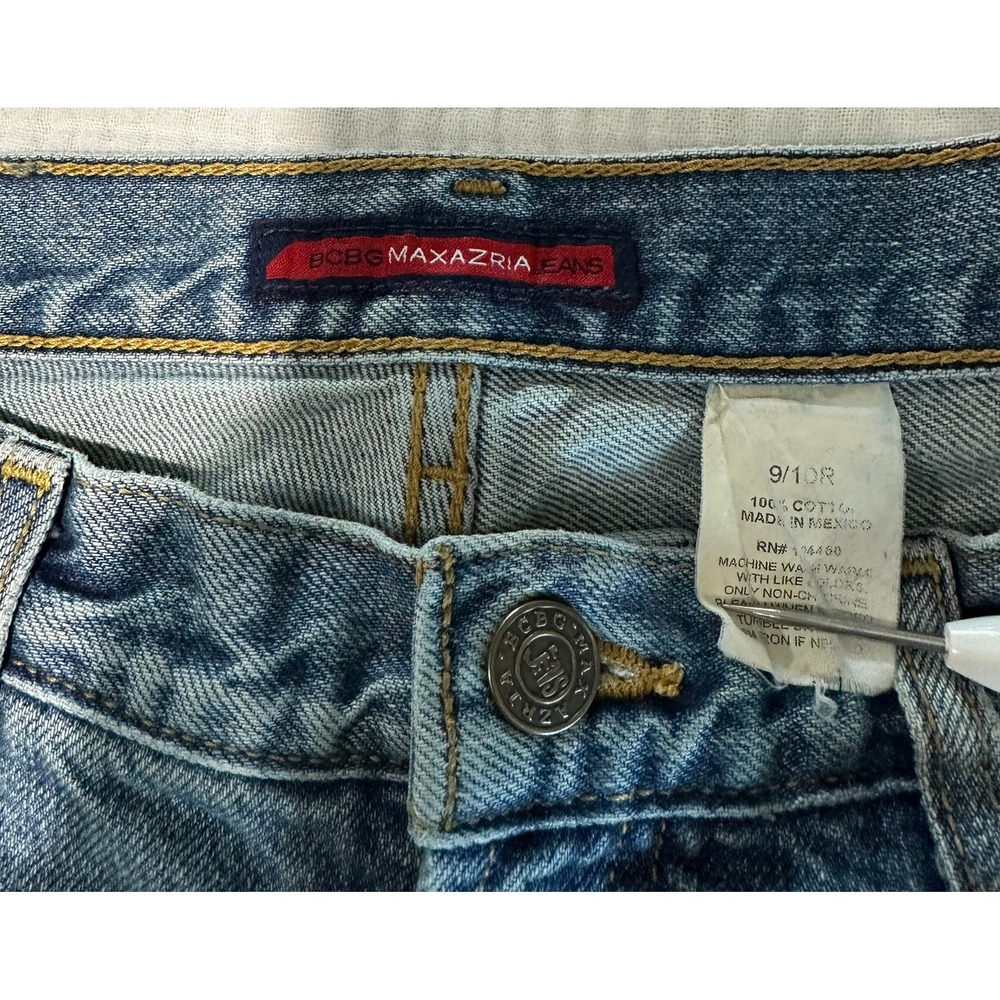 BCBG Maxazria Jeans Womens Size 9/10R Light Wash‎ Denim Flare Leg